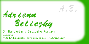 adrienn beliczky business card